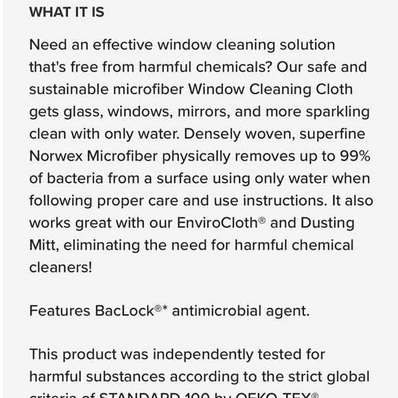 Norwex Windows Window Cloth NWT - Picture 6 of 11